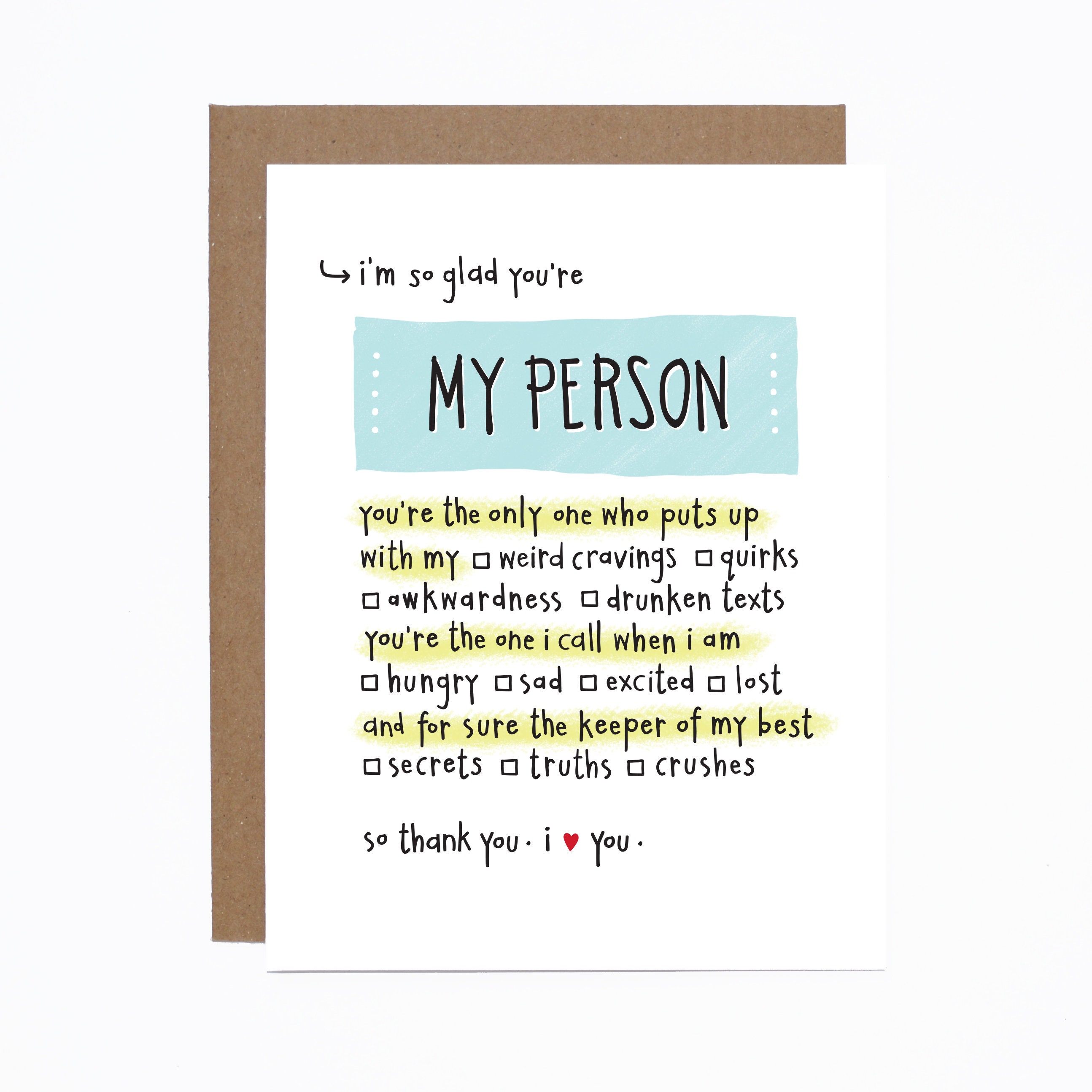 You’re My Person Card You’re My Person Card