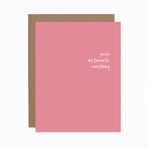 Carte Je t'aime - Carte d'anniversaire - Carte de Saint-Valentin - Mariage - Carte de couple - Vous êtes tout mon préféré