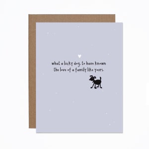 Carte de sympathie pour la perte d'un animal de compagnie - Décès d'un chien - Les chiens sont les meilleures personnes - Perte - Deuil - Carte de décès d'un animal de compagnie - Famille