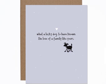 Pet Loss Sympathy card - Death of dog - Dogs Are The Best People - Loss - Grief - Pet Death card - family