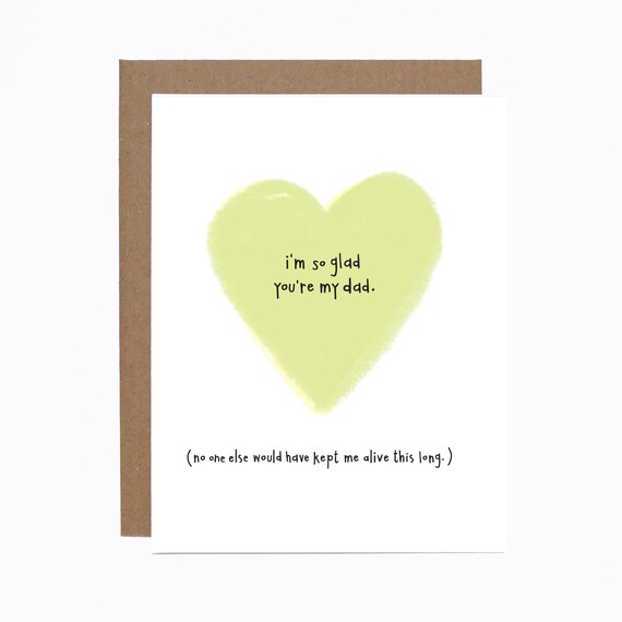 You/'re not my Dad But you/'re the best one for the job Funny Fathers Day Card ...