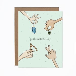 Carte porte-bonheur - carte de voyage - encouragement - traitement - triangle - trèfle à quatre feuilles - porte-bonheur