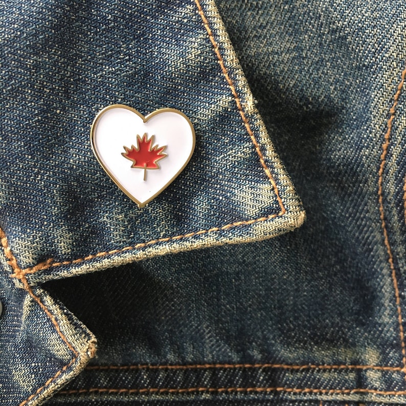 Canadian Flag Enamel Pin Canada flag pin Canada 150th | Etsy