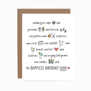 Carte - Carte d'anniversaire drôle - Cupcake - Gâteau d'anniversaire - Célébration - Télégramme chanté - Surprises