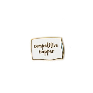 Competitive Napper Enamel Pin Nap Pin Sleep Pillow Dad Father's Day pin Grandfather pin Father Naps Snoring image 1