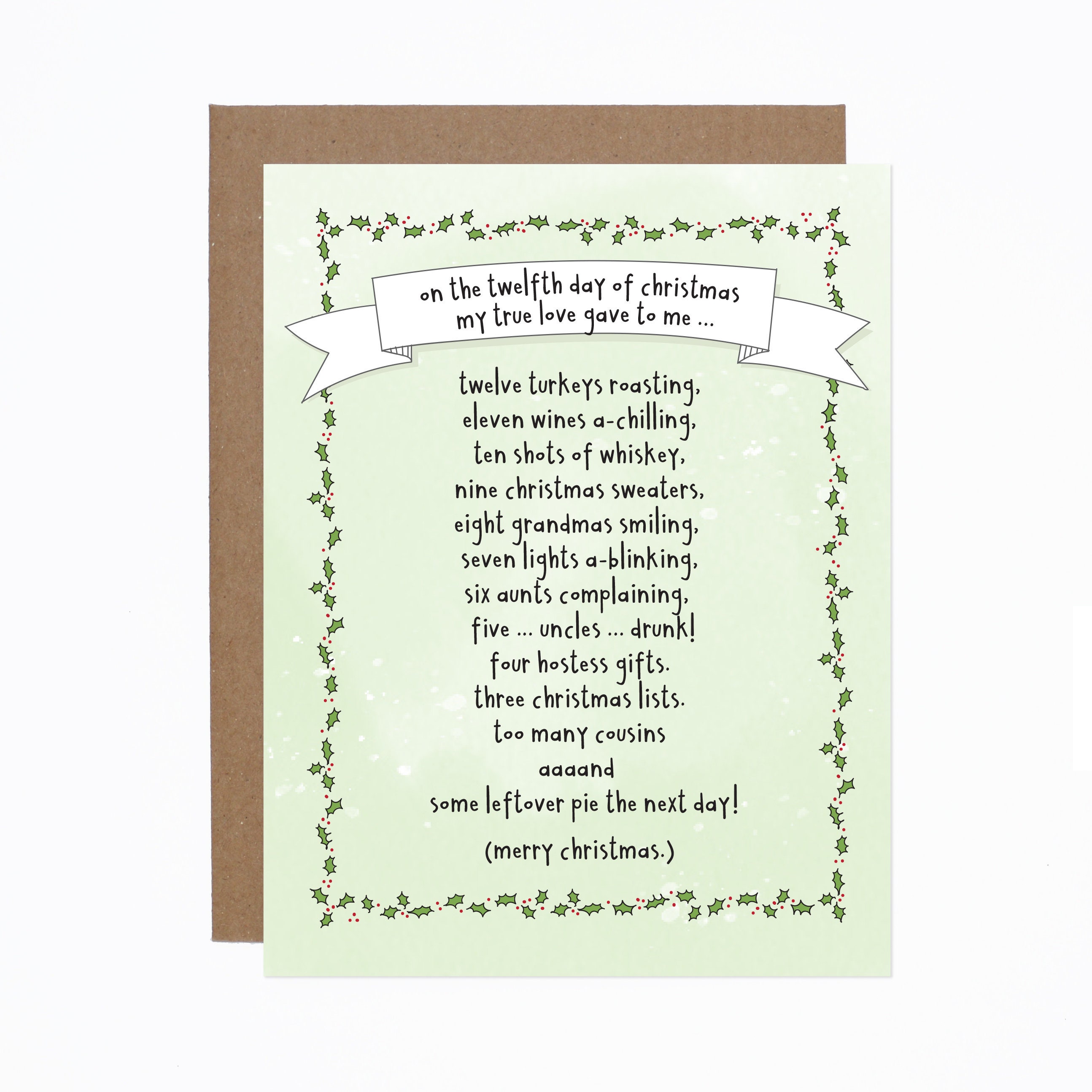 Funny Christmas Card Funny Holiday Card 12 Days of - Etsy Israel Funny Christmas Card Funny Holiday Card 12 Days of - Etsy Israel