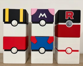 Pokemon TCG Deck Boxes Holds 30 Toploaders