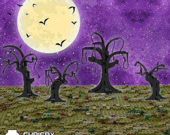 LEGO Halloween Trees - Custom PDF Instructions Only (No Pieces)