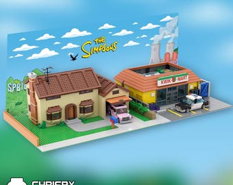 LEGO Simpsons Display Base Custom PDF Instructions Simpsons