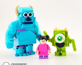 Custom LEGO Monsters Inc. Characters -  PDF Instructions Only (No Pieces)
