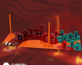 LEGO Nether Biomes - Custom PDF Instructions Only (No Pieces)