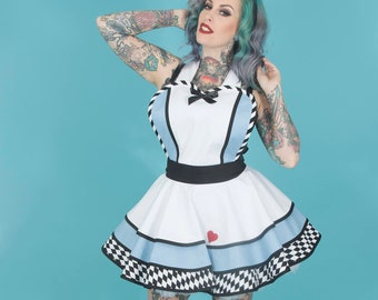 Women’s Cute Costume Apron, Alice in Wonderland