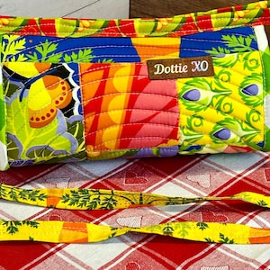 Vegetable Patch by Jane Sassaman - Sewing Organization Sew Together Bag with Ruffle