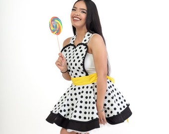 Cute and Fun Polka Dot Apron for Women