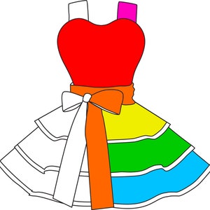 Design Your Own Apron 4 Coloring Pages Digital Instant PDF Download image 6