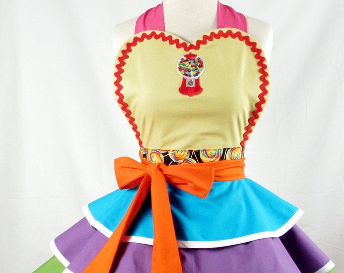 Jelly Bean Candy Store Counter Girl Apron in Stock Only Etsy