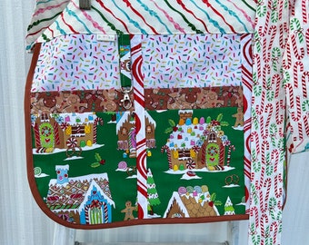 Christmas Apron with Gingerbread and Sprinkles