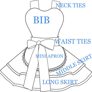Womens Retro Apron Pattern and Tutorial image 4