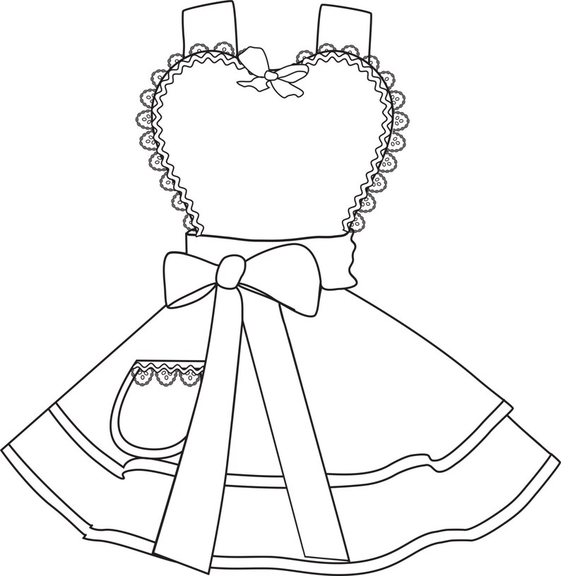 Custom Cute Apron You Choose Fabrics image 2