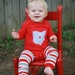 Reviewed by Anonymous reviewed RED OHIO Love, State of Ohio on Red bodysuit with a heart, great baby shower gift, gift for new dad, father's day gift
