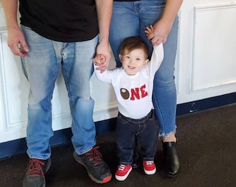 First birthday baby Onesie® Buckeye "One", buckeye baby gift, baby bodysuit, OSU baby gift, Ohio State Baby gift