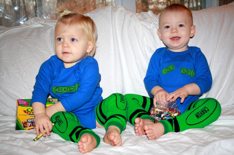Twin set of Crayon Create and Destroy baby image 1
