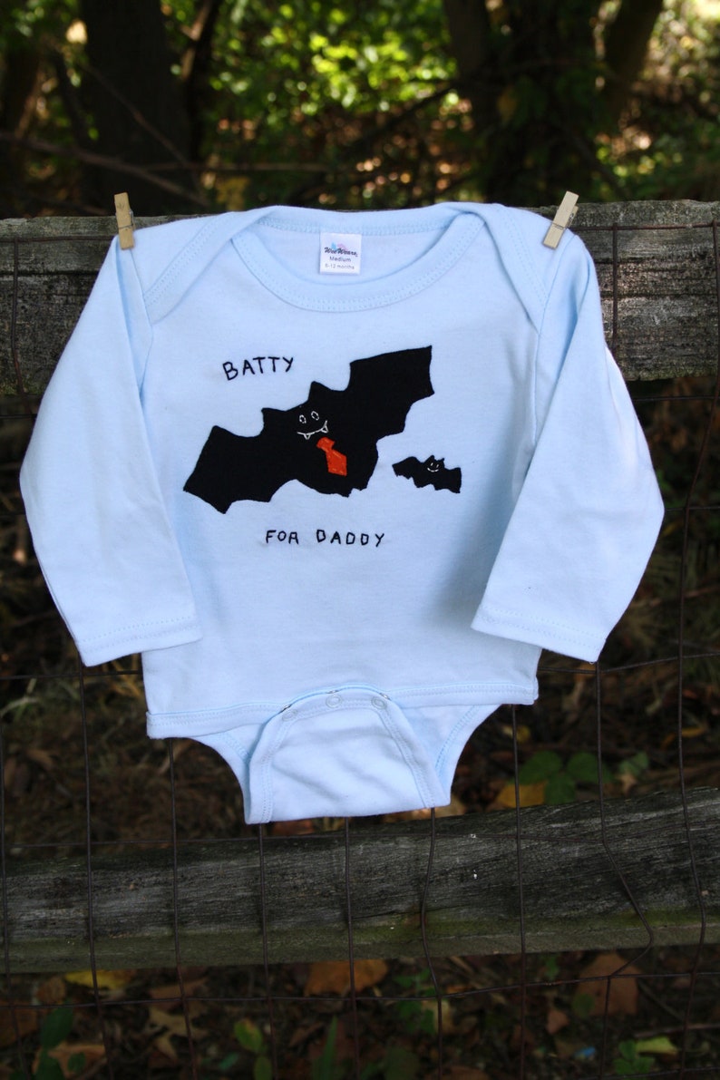 Halloween Baby Batty for DADDY bodysuit perfect image 2