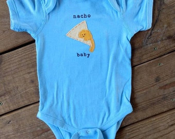 Funny baby Onesie® "Nacho Baby", baby one piece, fun and unique baby shower gift, baby bodysuit, baby gift, Nachos baby, Mexican baby