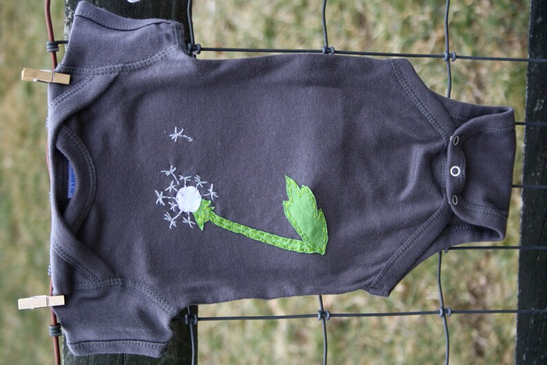 Dandelion Baby Bodysuit Wishes not weeds baby image 0