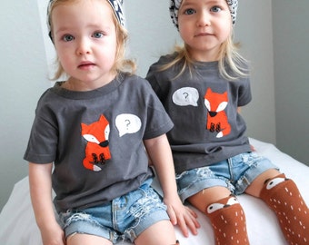 Baby Bodysuit "What does the FOX say?", funny baby shower gift