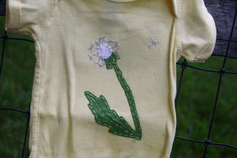 Dandelion Baby Bodysuit Wishes not weeds baby image 3