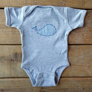 Gender Neutral &quot;Whale&quot; bodysuit, baby shower gift, gender neutral baby shower, nautical baby gift