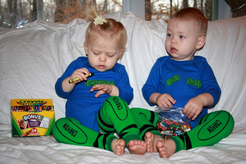 Twin set of Crayon Create and Destroy baby image 4