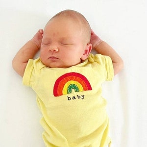Unique baby Onesie® &quot;Rainbow Baby&quot;, Rainbow baby one piece,  baby shower gift, baby bodysuit, baby gift, rainbow baby, miracle baby