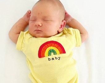 Unique baby Onesie® "Rainbow Baby", Rainbow baby one piece,  baby shower gift, baby bodysuit, baby gift, rainbow baby, miracle baby