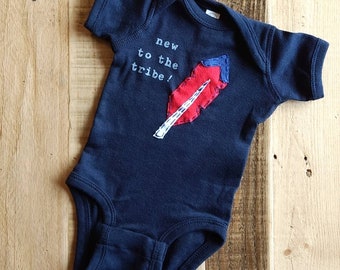 Cleveland Indians inspired, "New to the Tribe" Onesie®/bodysuit, Tribe Love, Cleveland Baby, new father's day gift, spring training baby