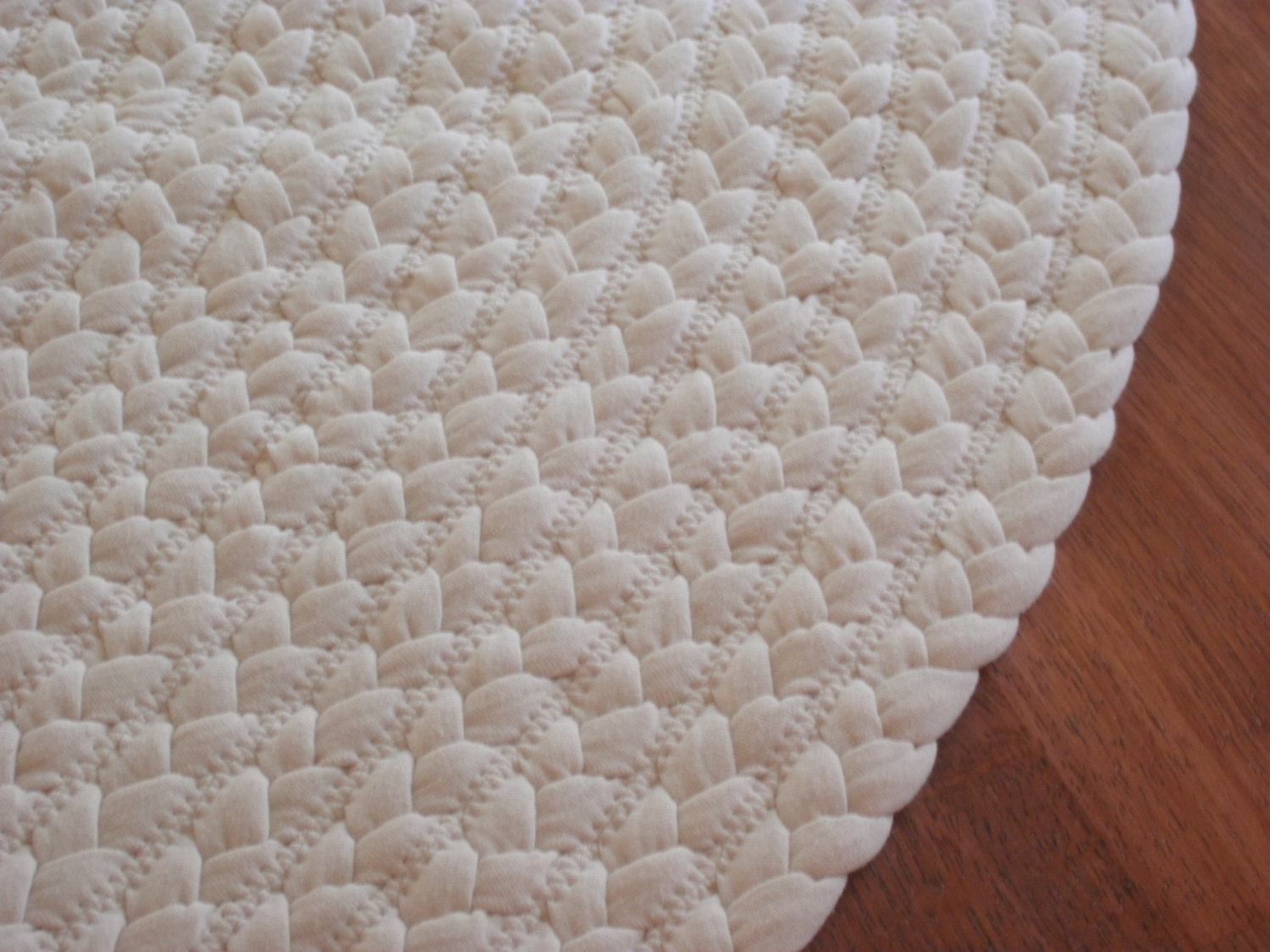 All Natural Organic Cotton Rug 60 Round
