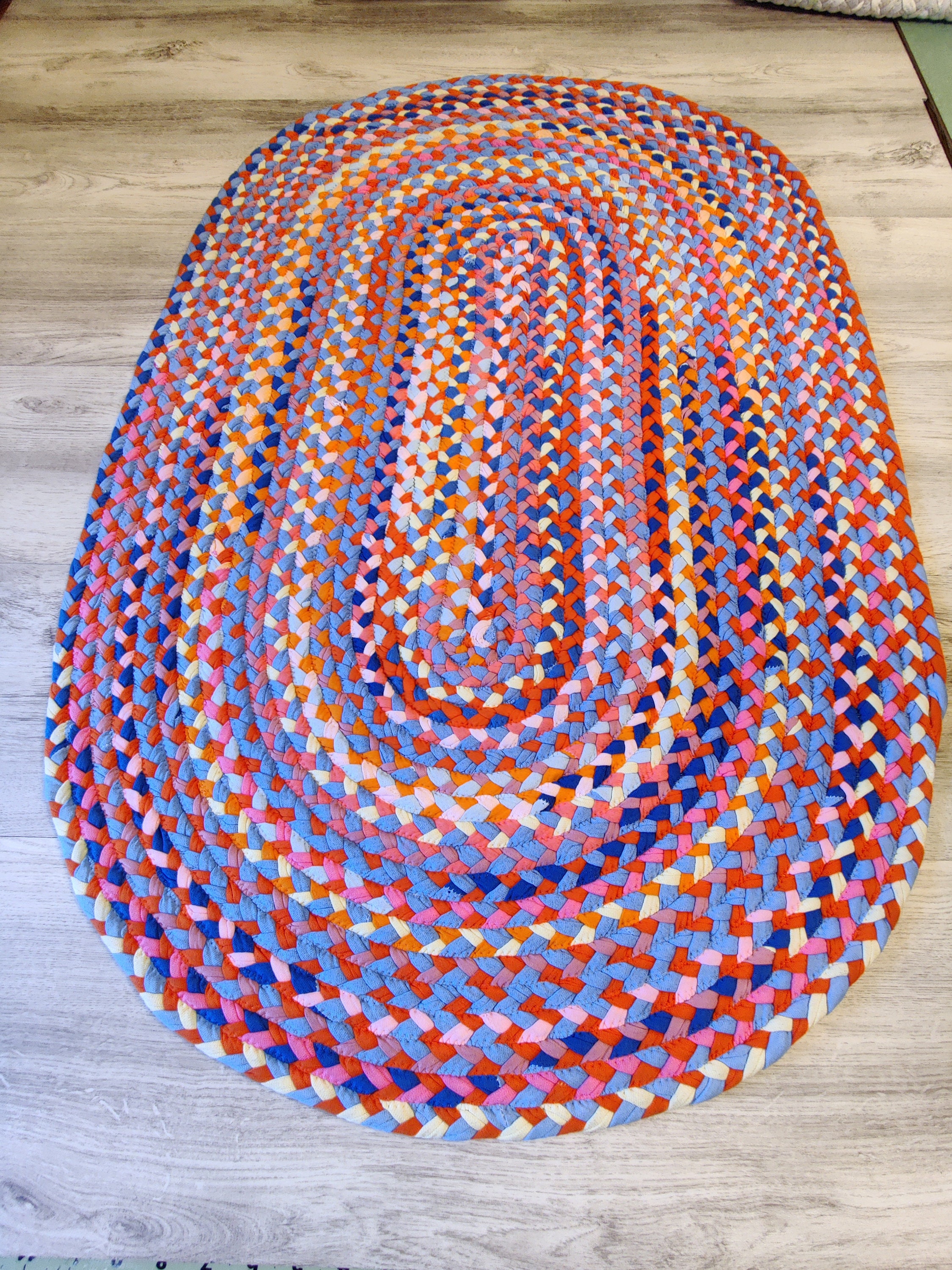 27x42 braided rugs created from soft cotton fabric