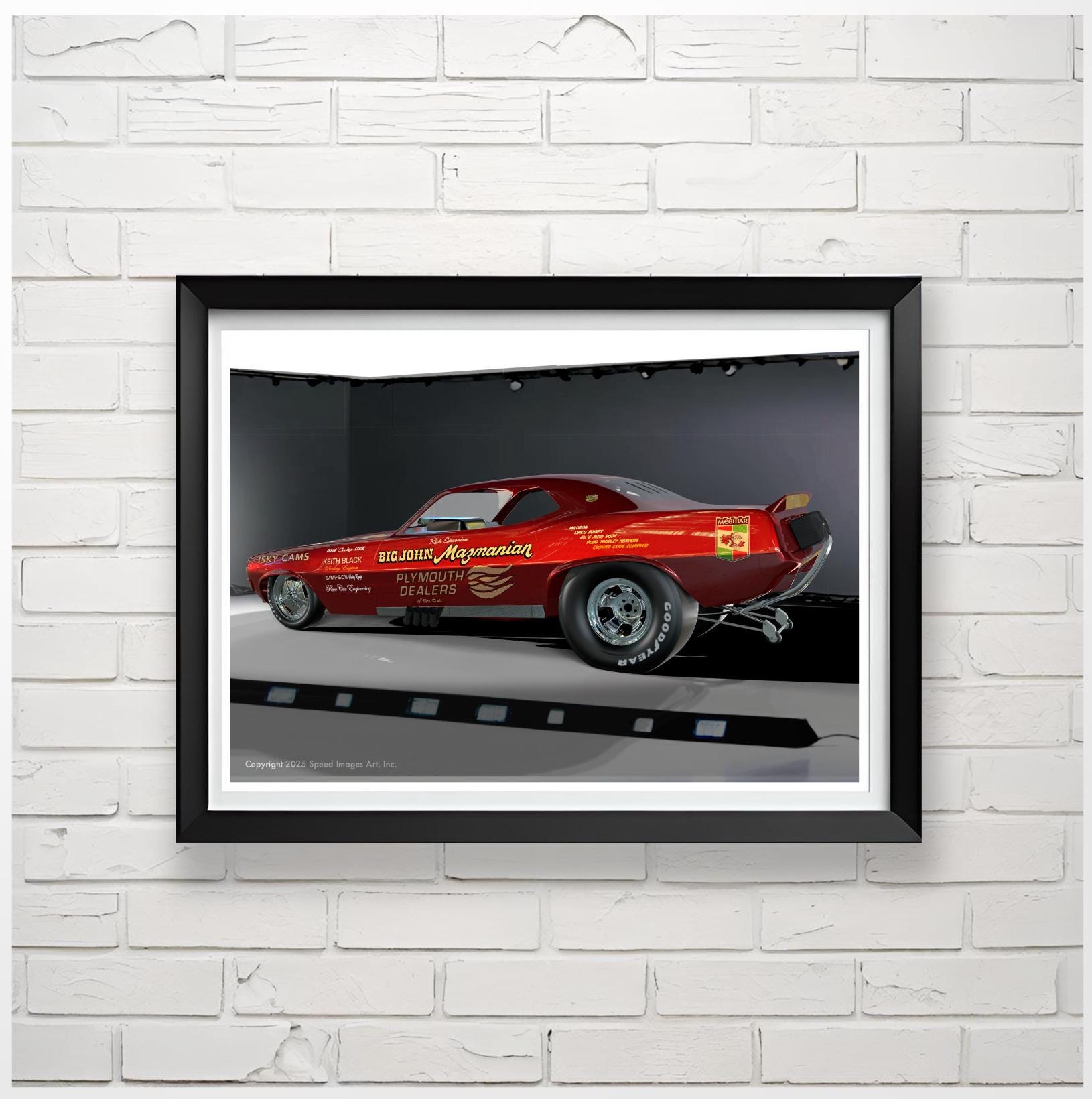 Big John Mazmanian's 1970 'cuda Funny Car Drag Racing Fauxto