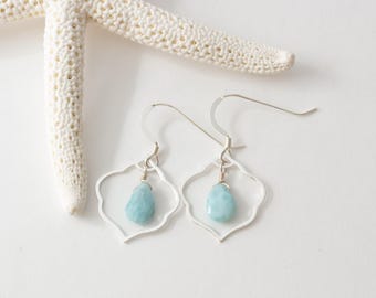Larimar Drop Earrings - Arabesque