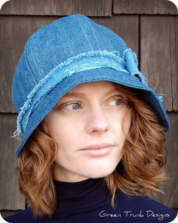 Reserved Denim Cloche Hat | Etsy