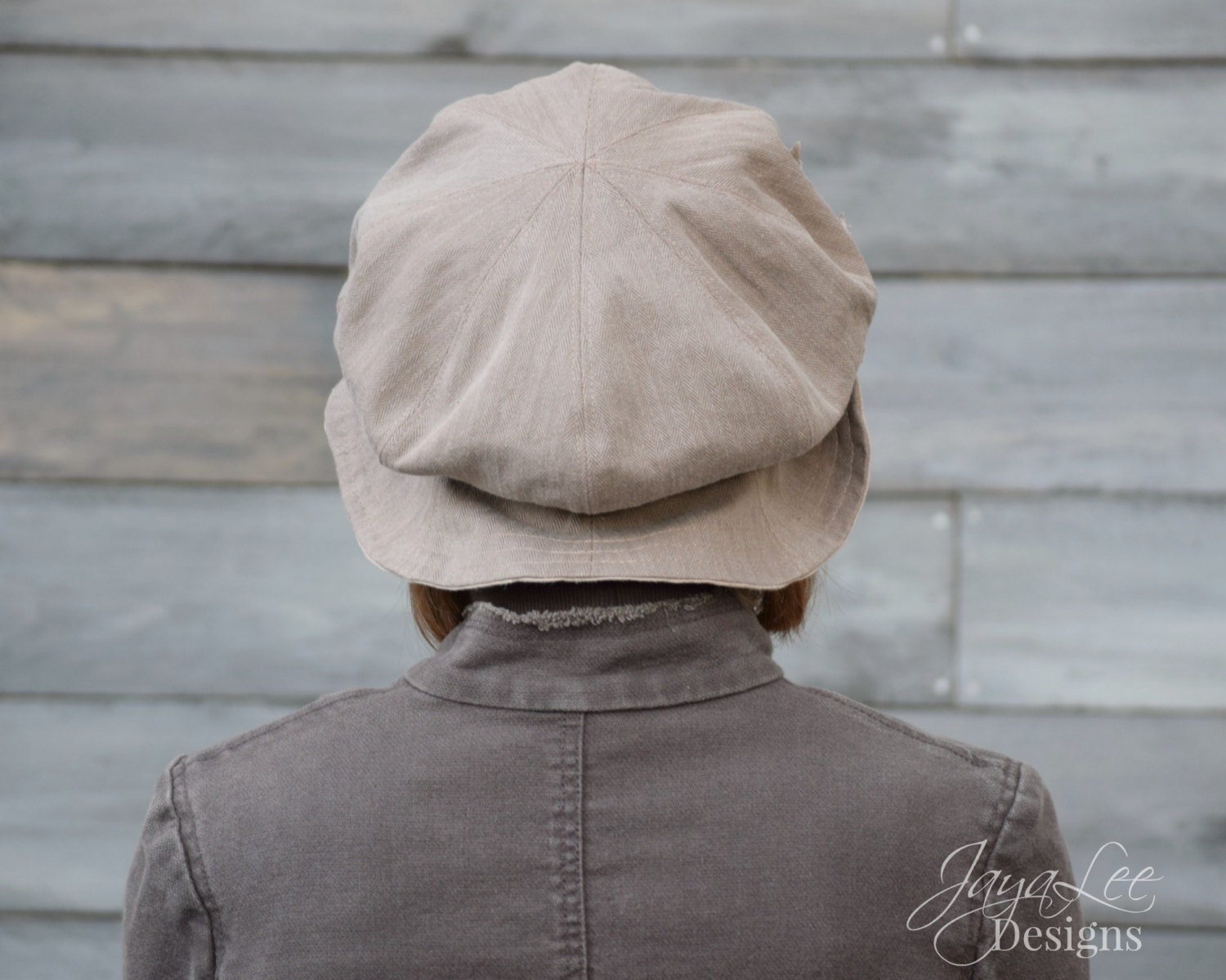 Wide Brim Cloche Hat Shabby Chic Neutral Browns Colors - Etsy display picture 2
