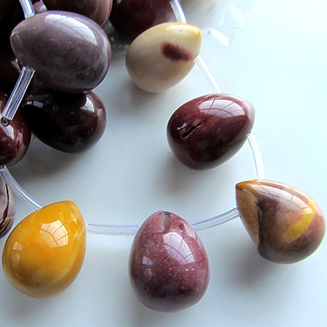 Mookaite Beads 20 X 15mm Smooth Mookaite Multi Colored Full | Etsy