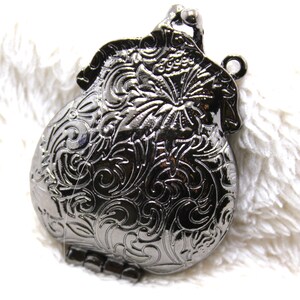 Metal Charm 2 X 1.5 Double Stamped Working Locket in Multicolors 1 Piece Antique Bronze