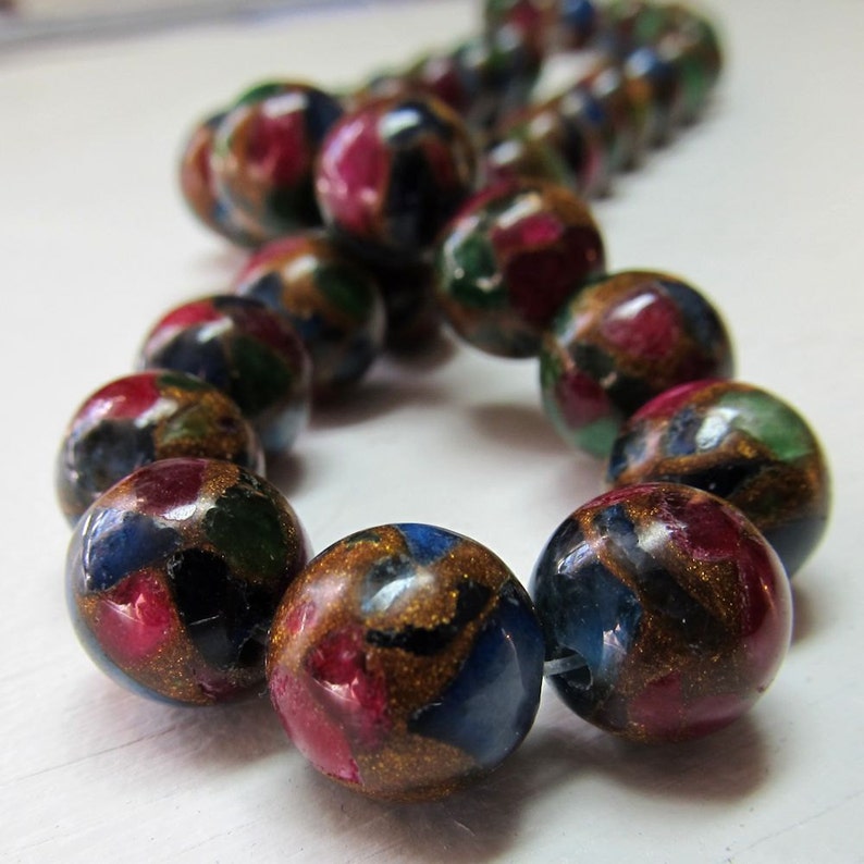 Jasper Beads 12mm Natural Multi Colored Jasper Cloisonne Etsy