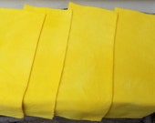 Hand dyed wool fabric -buttercup yellow - Summer colors - rug hooking - wool crafts - applique and crafts - quilting - sunny yellow -0292