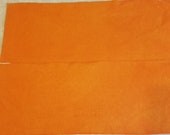 Hand dyed wool fabric -Wild Orange wool - Summer colors - rug hooking - applique and crafts - quilting -brights -orange -077