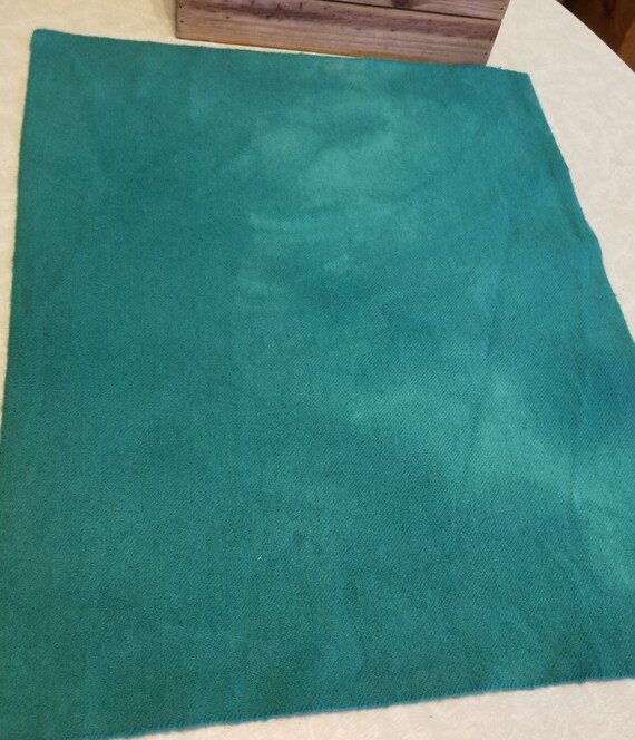 Hand Dyed Wool Fabric Sea Green Rug Hooking Applique Etsy