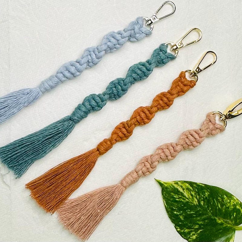Macrame Key Holder - Etsy