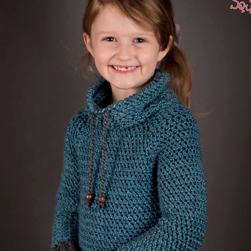 Crochet Sweater Pattern Children Top Down Crochet Sweater - Etsy